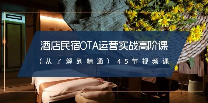 酒店民宿OTA运营实战高阶课(从了解到精通)45节视频课 酒店民宿OTA运营实战高阶课(从了解到精通)45节视频课