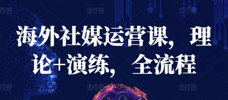 海外社媒运营课,理论+演练,全流程 海外社媒运营课,理论+演练,全流程