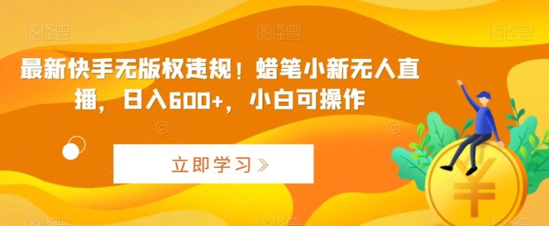 最新快手无版权违规!蜡笔小新无人直播,日入600+,小白可操作 最新快手无版权违规!蜡笔小新无人直播,日入600+,小白可操作