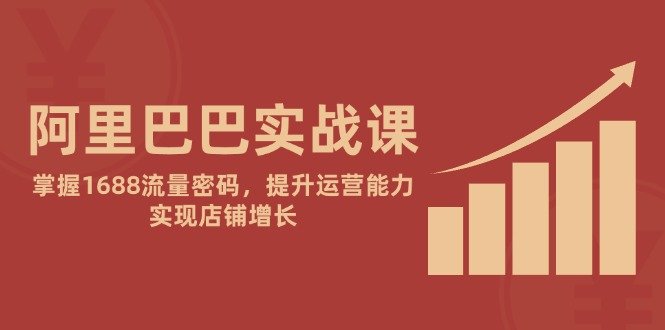 阿里巴巴实战课:掌握1688流量密码,提升运营能力,实现店铺增长