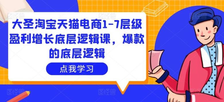 大圣淘宝天猫电商1-7层级盈利增长底层逻辑课,爆款的底层逻辑(深度解析电商运营策略与技巧) 大圣淘宝天猫电商1-7层级盈利增长底层逻辑课,爆款的底层逻辑(深度解析电商运营策略与技巧)