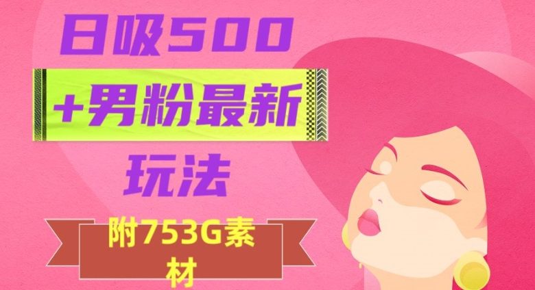 日吸500+男粉最新玩法,从作品制作到如何引流及后端变现,保姆级教程【揭秘】(揭秘日吸500+男粉的新玩法从作品制作到变现全过程)