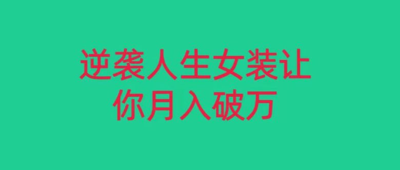 小红书女装无货源月入过万,只要努力就会有成效!