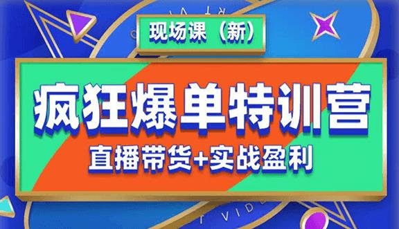 抖音短视频疯狂爆单特训营现场课(新)直播带货+实战案例(抖音短视频疯狂爆单特训营全方位提升直播带货技能) 抖音短视频疯狂爆单特训营现场课(新)直播带货+实战案例(抖音短视频疯狂爆单特训营全方位提升直播带货技能)