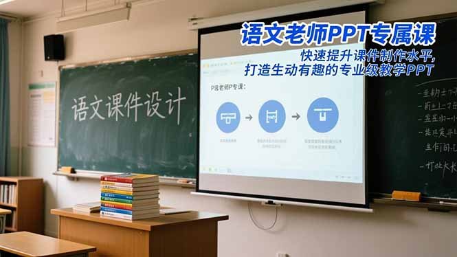 语文老师PPT专属课:快速提升课件制作水平,打造生动有趣的专业级教学PPT