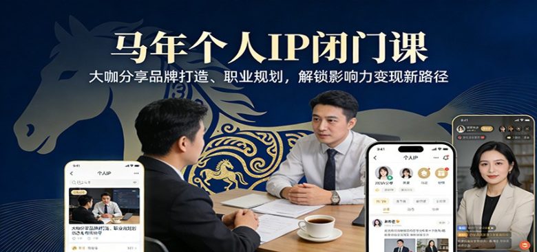 马年个人IP闭门课,大咖分享品牌打造、职业规划,解锁影响力变现新路径