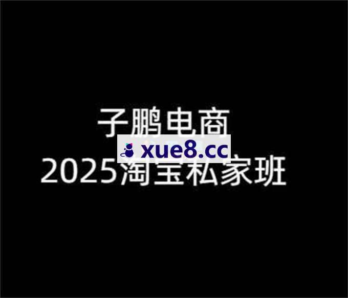 子鹏讲电商《淘宝私家班》