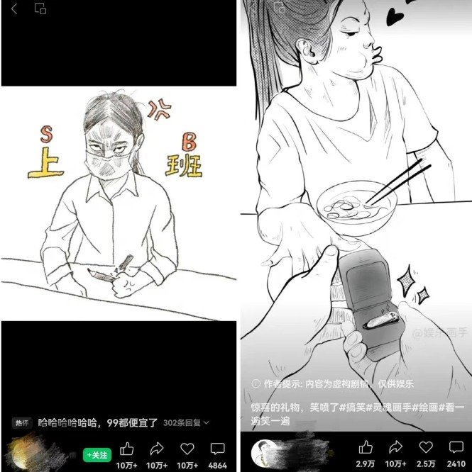 抽象灵魂画师，蓝海赛道，条条作品几十万播放，月入过万不是梦