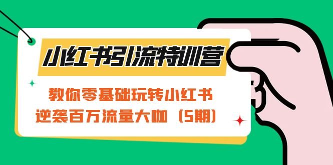 小红书引流特训营-第5期：教你零基础玩转小红书，逆袭百万流量大咖(小红书引流特训营第5期全方位解析小红书运营秘籍，助你轻松成为流量大咖)