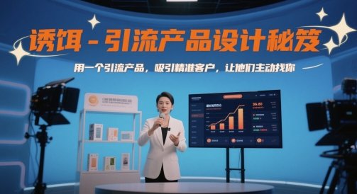 诱饵-引流产品设计秘笈,用一个引流产品,吸引精准客户,让他们主动找你