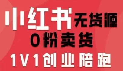 小红书无货源0粉电商课，开店准备、选品策略、笔记撰写、视频剪辑、数据分析、账号打造、资料文档（更新26年4月20日）