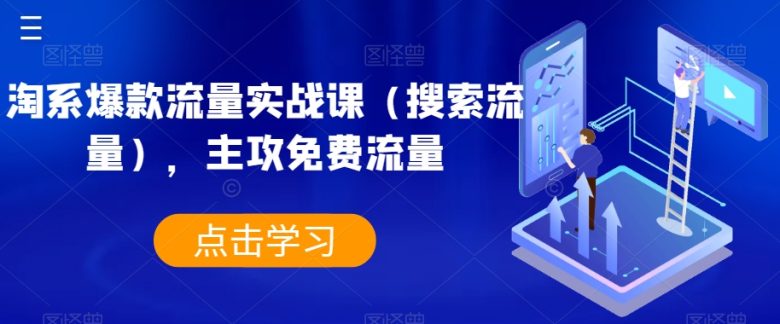 淘系爆款流量实战课(搜索流量),主攻免费流量(淘系爆款流量实战课免费流量获取全攻略) 淘系爆款流量实战课(搜索流量),主攻免费流量(淘系爆款流量实战课免费流量获取全攻略)