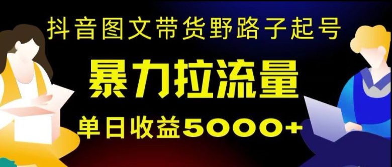 抖音图文带货暴力起号,单日收益5000+,野路子玩法,简单易上手,一部手机即可【揭秘】(揭秘抖音图文带货的野路子玩法,单日收益5000+) 抖音图文带货暴力起号,单日收益5000+,野路子玩法,简单易上手,一部手机即可【揭秘】(揭秘抖音图文带货的野路子玩法,单日收益5000+)
