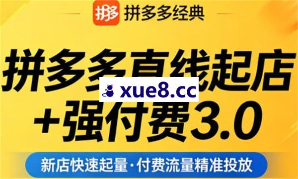 泓一《拼多多直线起店+强付费3.0》