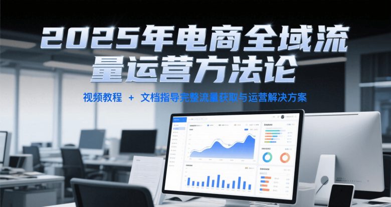 2025年电商全域流量运营方法论,视频教程+文档指导完整流量获取与运营解决方案