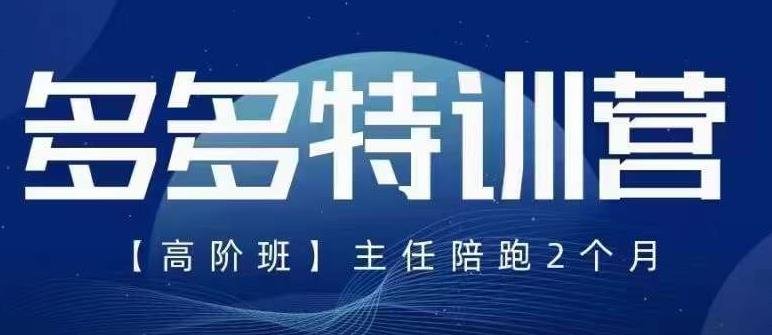 纪主任·5月最新多多特训营高阶班,玩法落地实操,多多全掌握(全面掌握拼多多运营技巧,提升店铺业绩) 纪主任·5月最新多多特训营高阶班,玩法落地实操,多多全掌握(全面掌握拼多多运营技巧,提升店铺业绩)