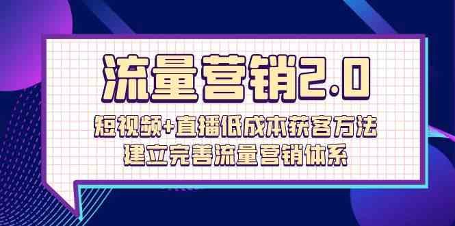 流量营销2.0:短视频+直播低成本获客方法,建立完善流量营销体系(72节) 流量营销2.0:短视频+直播低成本获客方法,建立完善流量营销体系(72节)