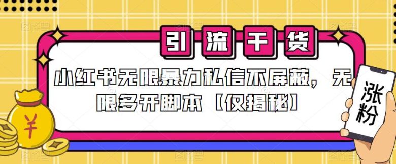 小红书无限暴力私信不屏蔽，无限多开脚本【仅揭秘】(揭秘小红书无限暴力私信不屏蔽及无限多开脚本方法)
