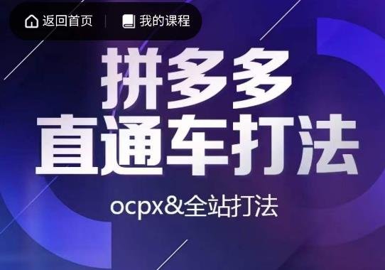 互力·拼多多直通车打法，ocpx&全站打法(深入解析拼多多直通车与全站推广策略)