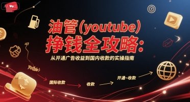 油管(youtube)挣钱全攻略:从开通广告收益到国内收款的实操指南