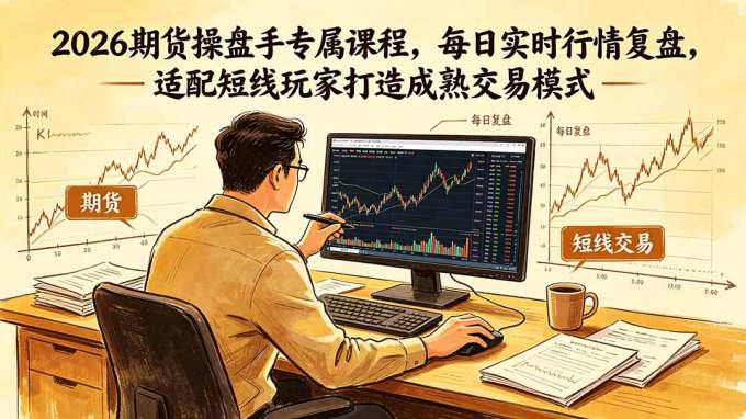2026期货操盘手专属课程-更新6月，每日实时行情复盘，适配短线玩家打造成熟交易模式