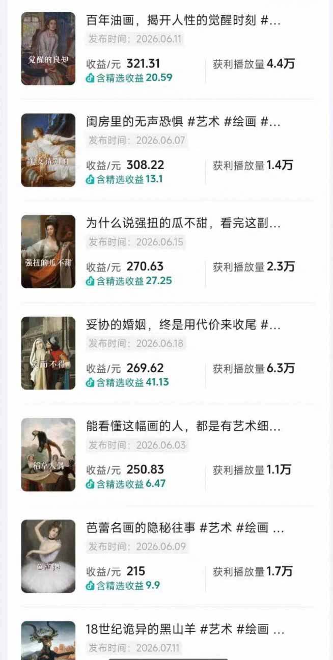 油画解说教学-398众筹来的技术-刯新:选题×对标×素材×文案×配音×剪辑×2天开精选×7天通9项权益