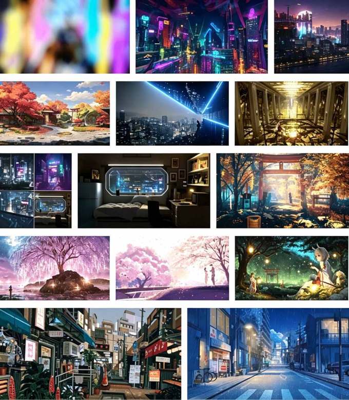 某宝付费购买！108GB，直播绿幕二次元3D动态虚拟背景合集，抖音动漫房间高清直播素材，电脑桌面壁纸
