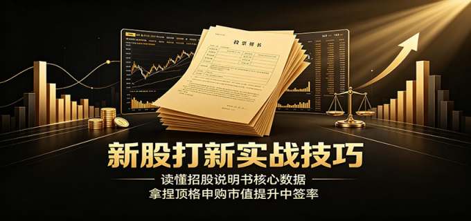 新股打新实战技巧：读懂招股说明书核心数据，拿捏顶格申购市值提升中签率