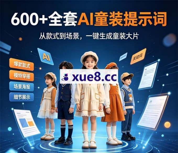600多套童装图片视频AI生成提示词