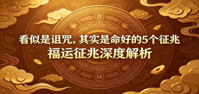 付费文章:《看似是诅咒,其实是命好的5个征兆》福运征兆深度解析