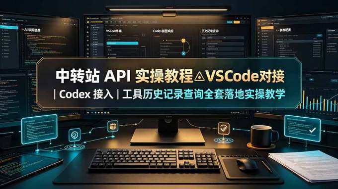 中转站 API 实操教程△VSCode 对接|Codex 接入|工具历史记录查询全套落地实操教学