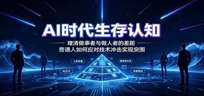 AI时代生存认知:理清做事者与做人者的差距,普通人如何应对技术冲击实现突围