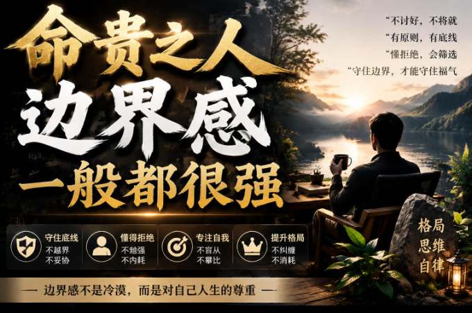 付费文章:命贵之人,边界感一般都很强,从五大维度拆解建立强边界的实操方法
