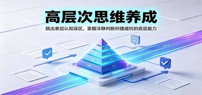 高层次思维养成:跳出表层认知误区,掌握冷静判断纠错避坑的底层能力