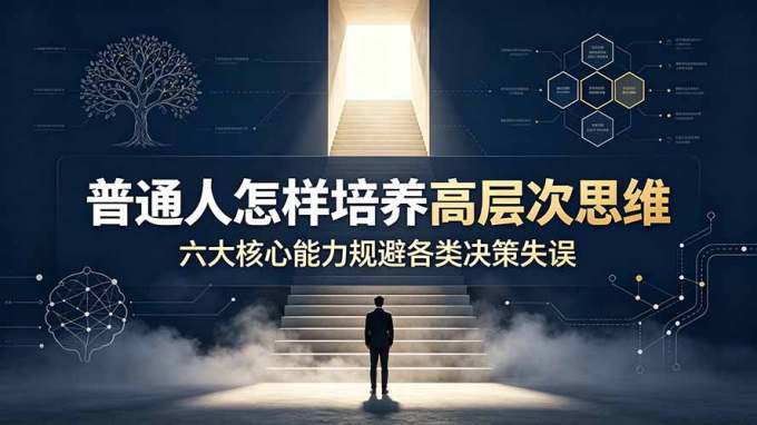 付费文章:普通人怎样培养高层次思维,六大核心能力规避各类决策失误