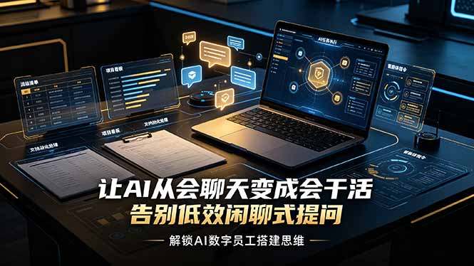 让AI从会聊天变成会干活,告别低效闲聊式提问,解锁AI数字员工搭建思维