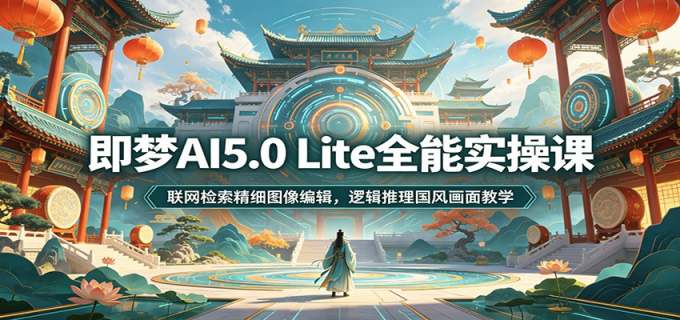 即梦AI5.0 Lite全能实操课：联网检索精细图像编辑，逻辑推理国风画面教学