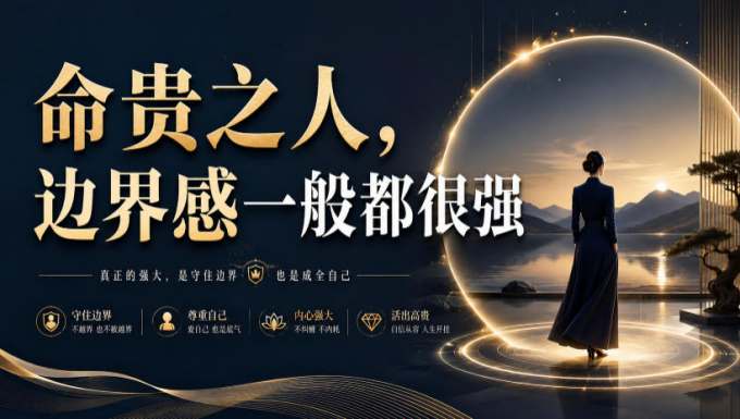 付费文章:命贵之人,边界感一般都很强