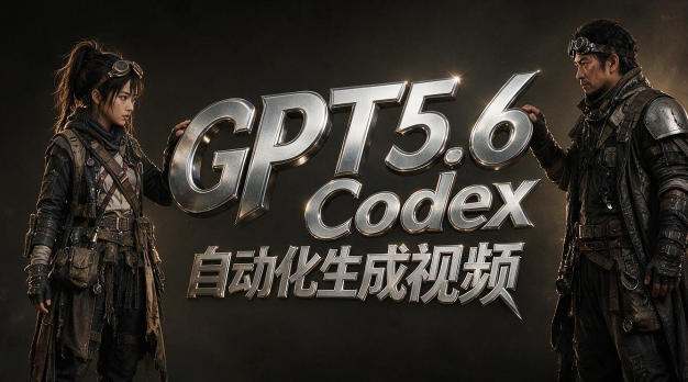 GPT5.6+Codex自动化视频生成：提示词设计×角色设定×封面海报×工作流思路，高效产出AI视频