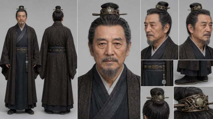 AI漫剧短剧人物资产200个古代言情人物+提示词，再也不用到处去找提示词生成人物了