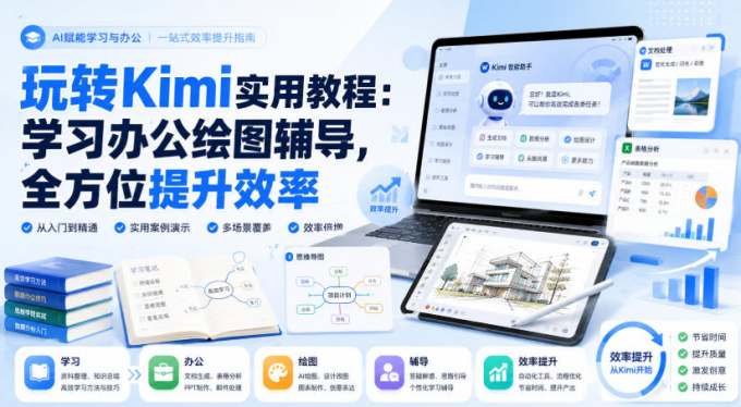 玩转Kimi实用教程：学习办公绘图辅导，全方位提升效率