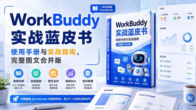 WorkBuddy实战蓝皮书，使用手册与实战指南，完整图文合并版