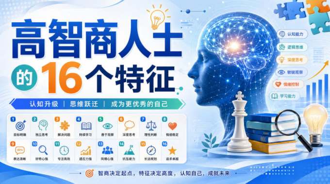 付费文章：高智商人士的16个特征