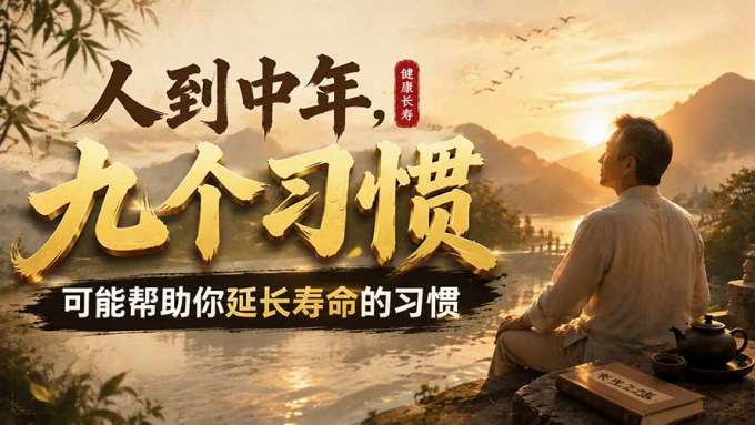 付费文章:人到中年,九个可能帮助你延长寿命的习惯