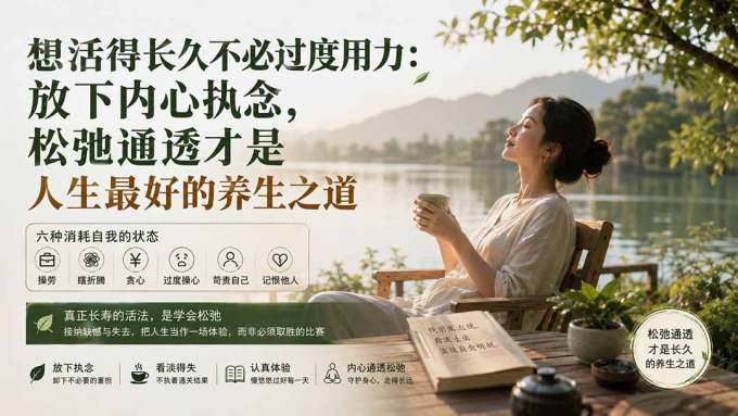 付费文章:想活得长久不必过度用力:放下内心执念,松弛通透才是人生最好的养生之道