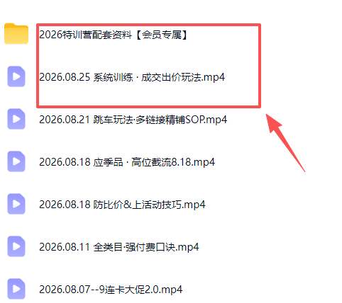 拼多多实战特训营(更新26年0827):不管是新手入门或老商家冲量,都有实操方法,跟着学,少走弯路
