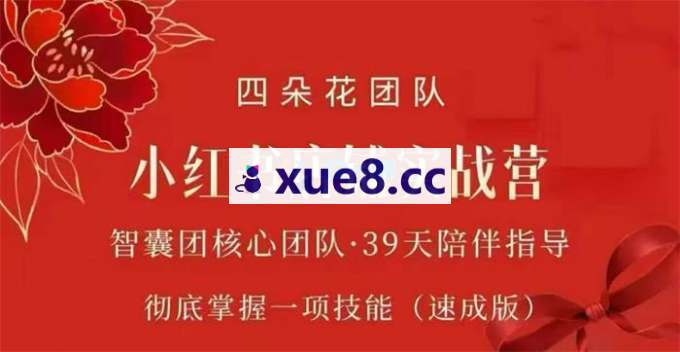 四朵花《小红书店铺专项实战营》