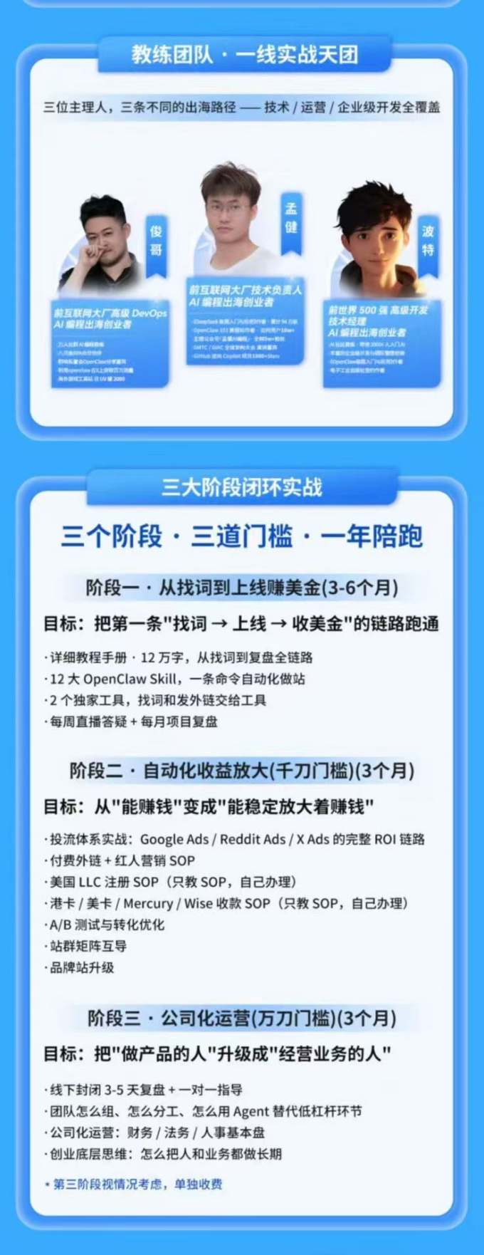 AI编程领航计划|海外独立站实战|多Agent一键建站|站点开发测试|冷启动引流|数据复盘|出海变现完整教程