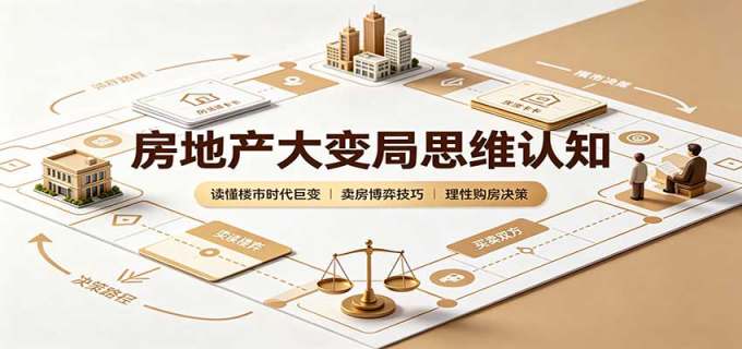 房地产大变局思维认知:读懂楼市时代巨变,卖房博弈技巧,理性购房决策