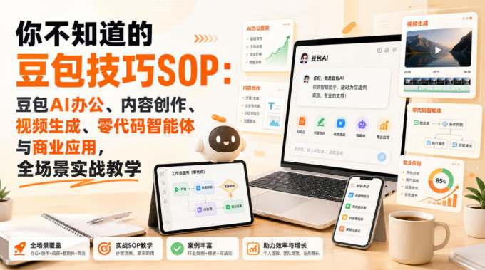 你不知道的豆包技巧SOP:豆包AI办公、内容创作、视频生成、零代码智能体与商业应用,全场景实战教学